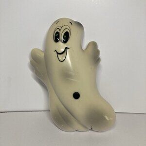 Toy State Vintage Blow Mold Ghost Talking Doorbell Halloween Decoration Works